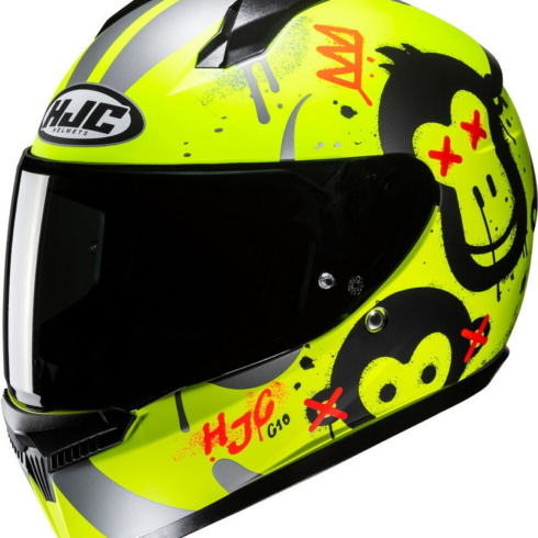 HJC casco moto integral infantil C10 Geti MC3HSF fluor