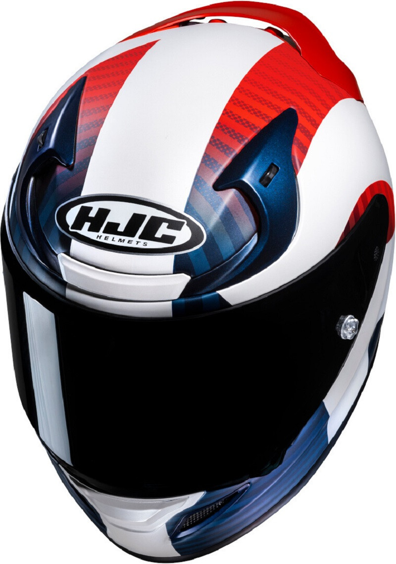 HJC casco moto integral RPHA 12 Ottin MC21SF azul rojo - Imagen 2