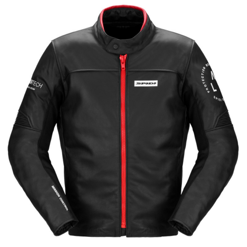 Spidi chaqueta moto piel Genesis Rojo