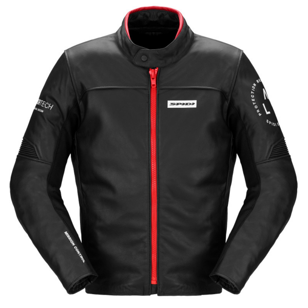 Spidi chaqueta moto piel Genesis Rojo