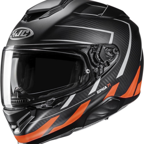 HJC casco moto integral RPHA 71 Carbono Cano MC6HSF naranja