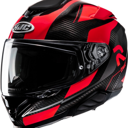 HJC casco moto integral RPHA 71 Carbono Hamil MC1 rojo