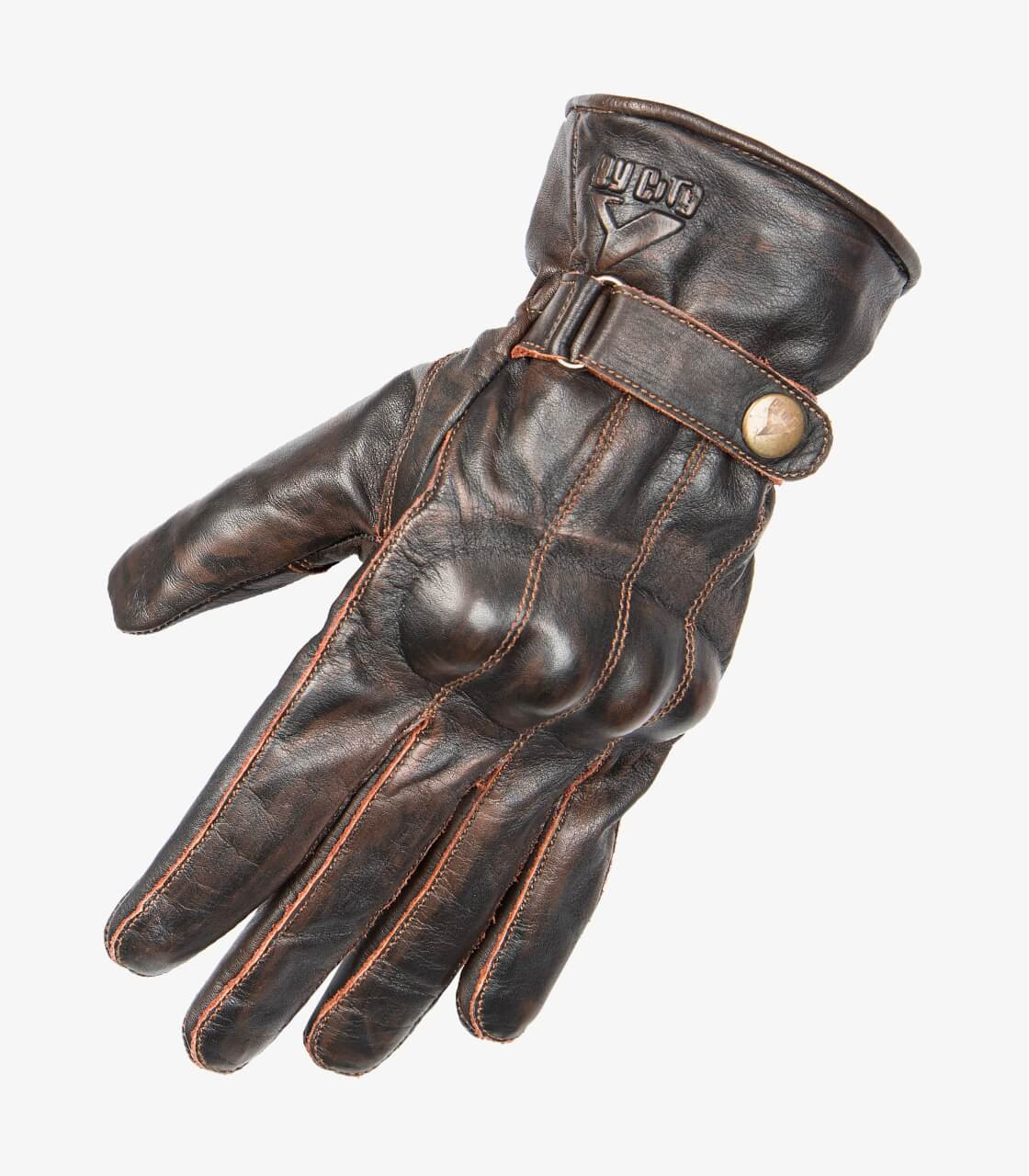 By City guantes moto Elegant marrón oscuro - Imagen 3