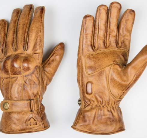 By City guantes moto Elegant mostaza
