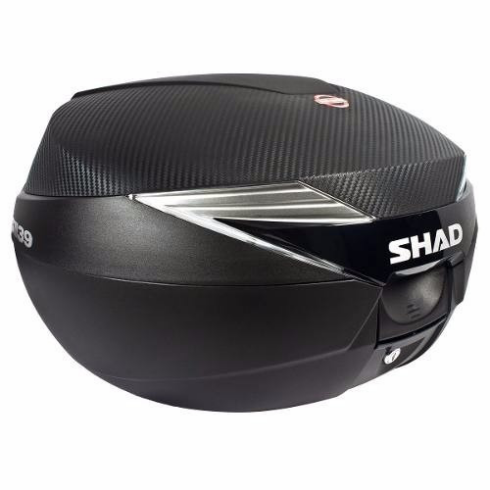 Shad baúl moto 39L tapa carbono