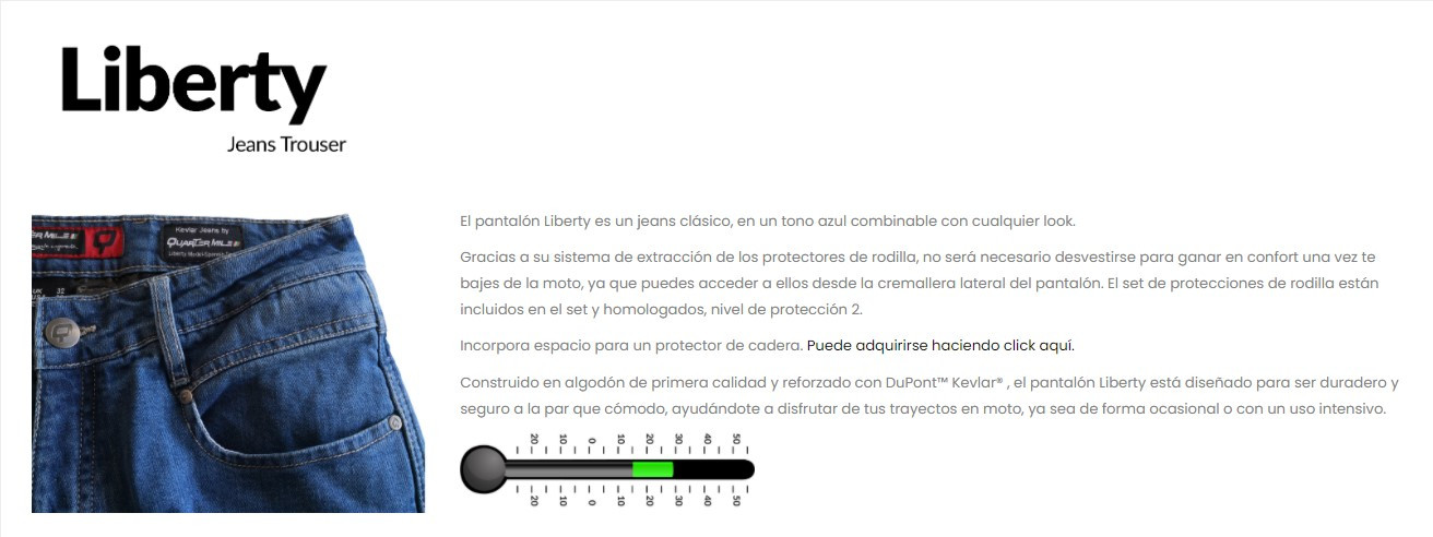 Quartermile pantalón vaquero Liberty - Imagen 3