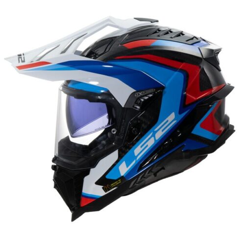LS2 casco moto Adventure MX 701C Explorer Carbon 2206 Frontier az/rj