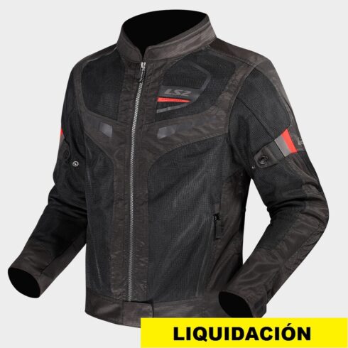 LS2 chaqueta moto verano Mujer Garda negra