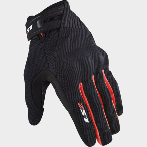 LS2 guantes moto verano Dart II rojo