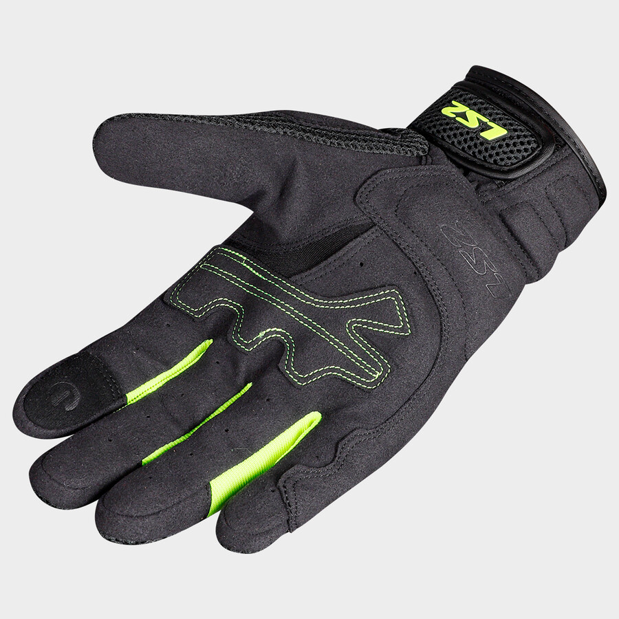 LS2 guantes moto verano Kubra fluor - Imagen 2