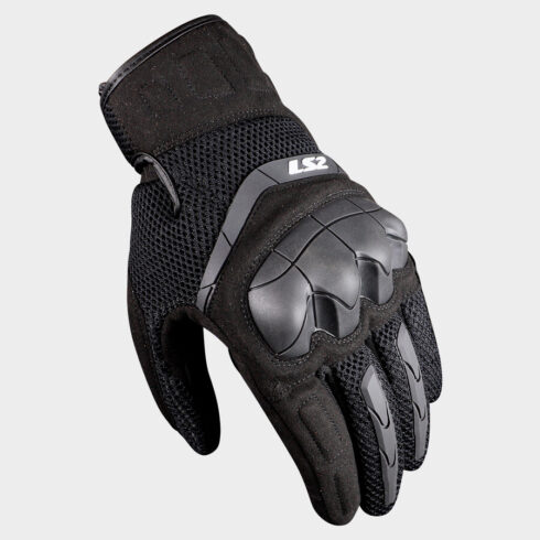 LS2 guantes moto mujer verano Kubra negro