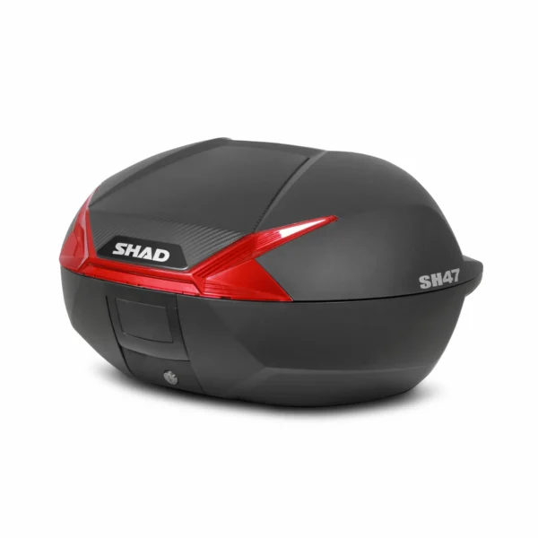 Shad baúl moto SH47 reflex rojo