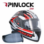 Shiro Casco Moto integral Axor Apex Streak rojo