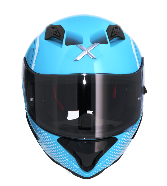 Shiro Casco Moto integral 890 Hunter Axor Spear azul - Imagen 2