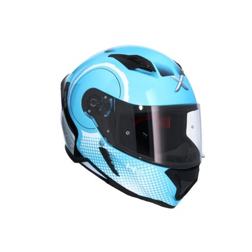 Shiro Casco Moto integral 890 Hunter Axor Spear azul