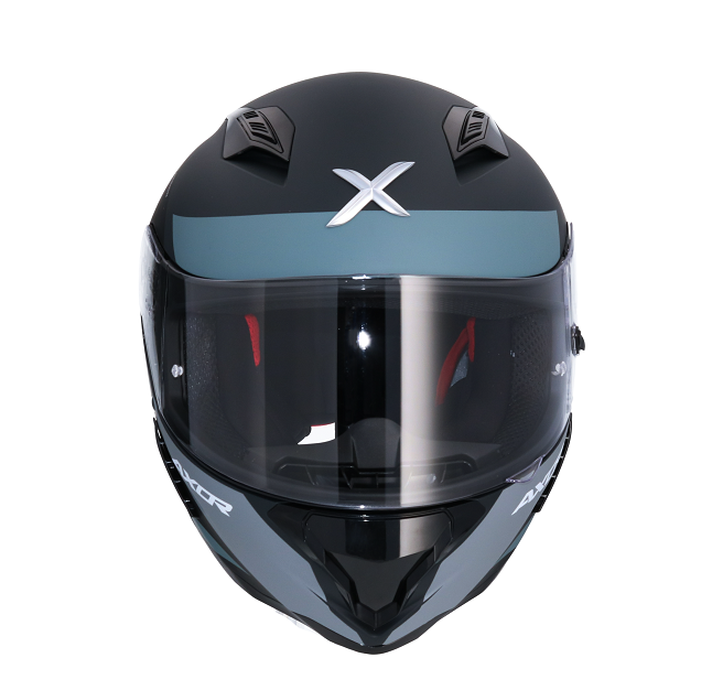 Shiro Casco Moto integral 890 Hunter Axor Turbo Gris - Imagen 2