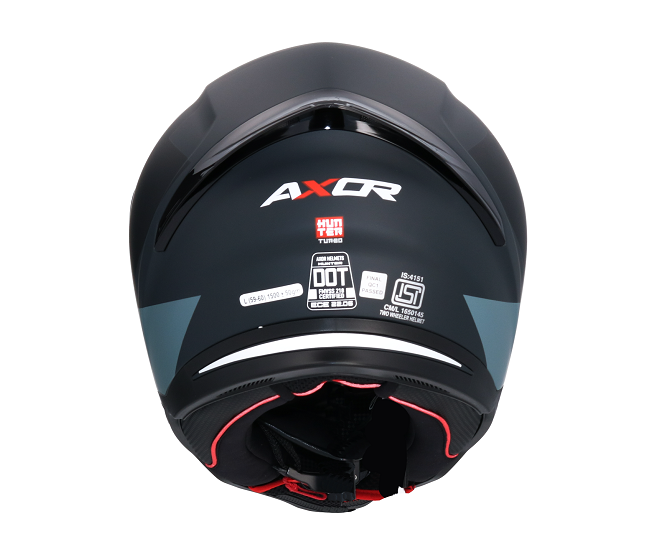 Shiro Casco Moto integral 890 Hunter Axor Turbo Gris - Imagen 3