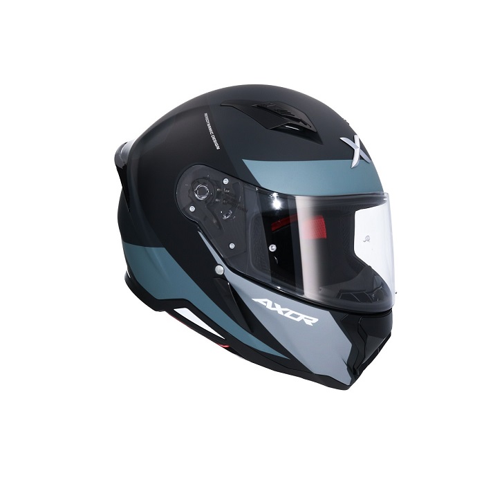 Shiro Casco Moto integral 890 Hunter Axor Turbo Gris