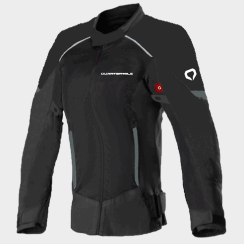 QuarterMile Chaqueta mujer moto verano Tracer negra