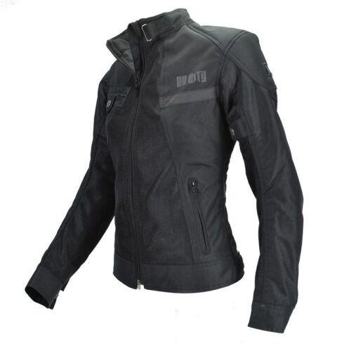By city chaqueta mujer moto verano Route negra