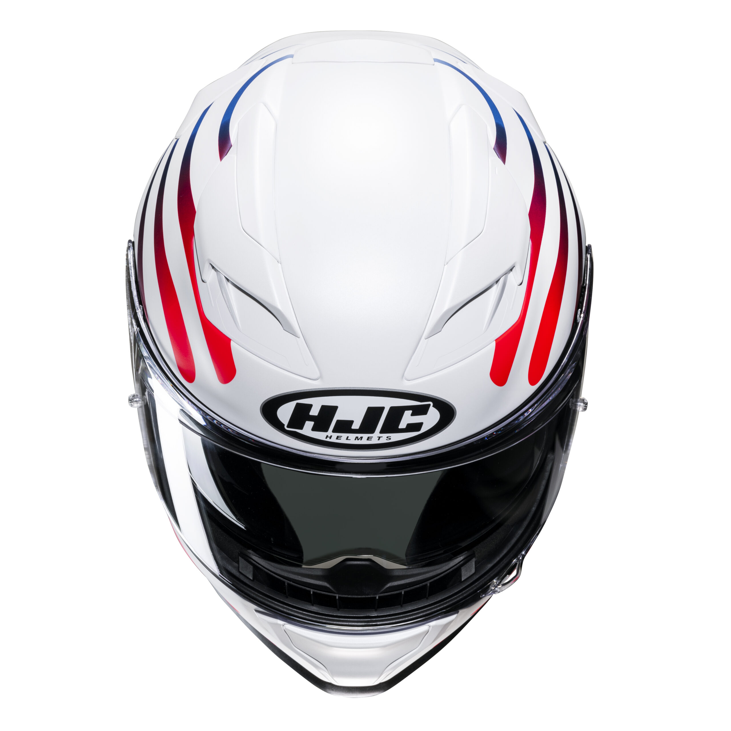 HJC casco moto integral F71 Zen naranja azul blanco MC21SF - Imagen 4