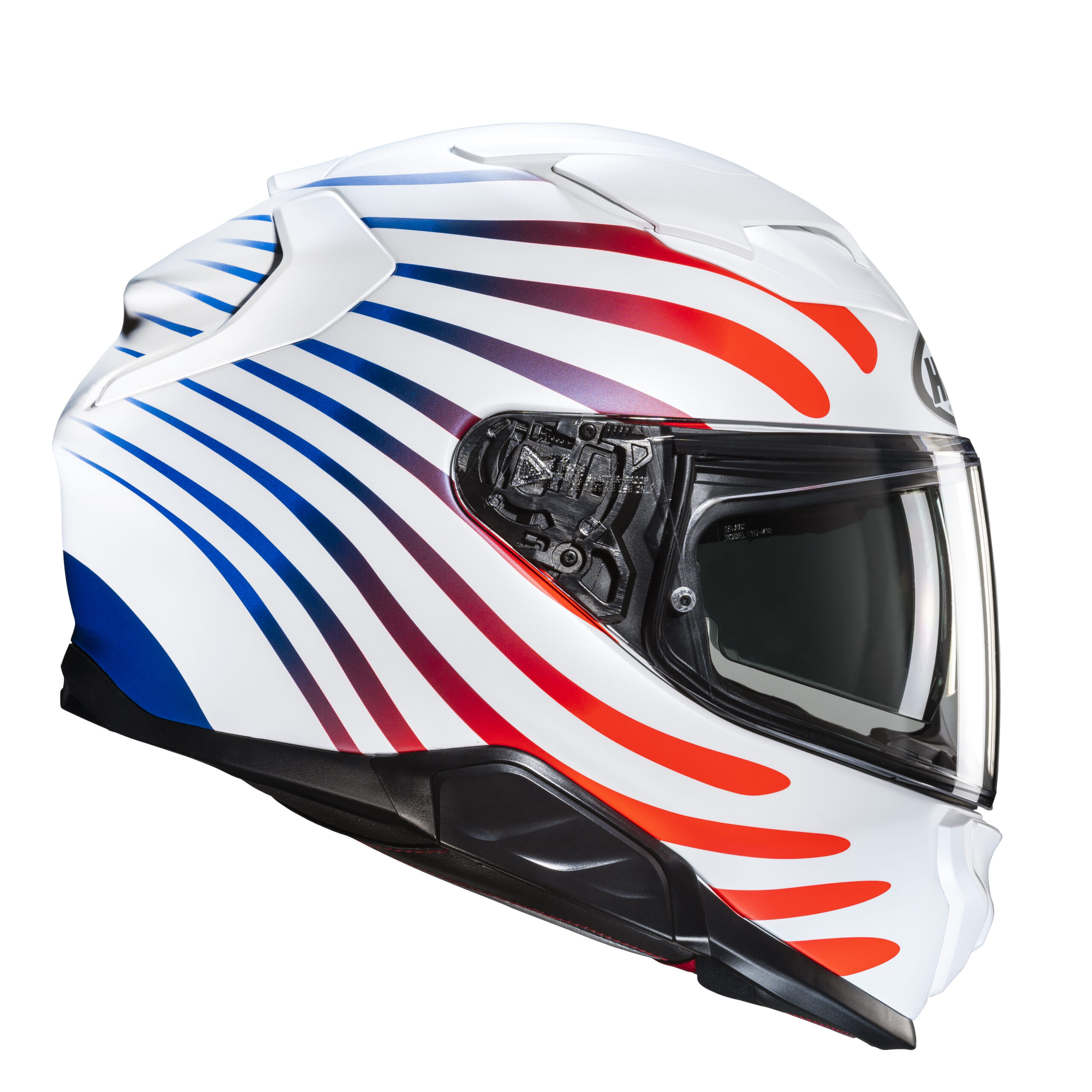 HJC casco moto integral F71 Zen naranja azul blanco MC21SF - Imagen 5