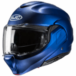 HJC casco moto modular F100 Solid azul