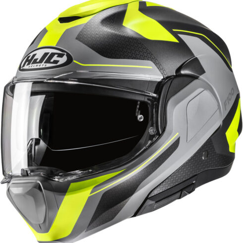 HJC casco moto modular F100 Bios flúor gris MC3HSF
