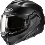 HJC casco moto modular F100 Solid negro mate