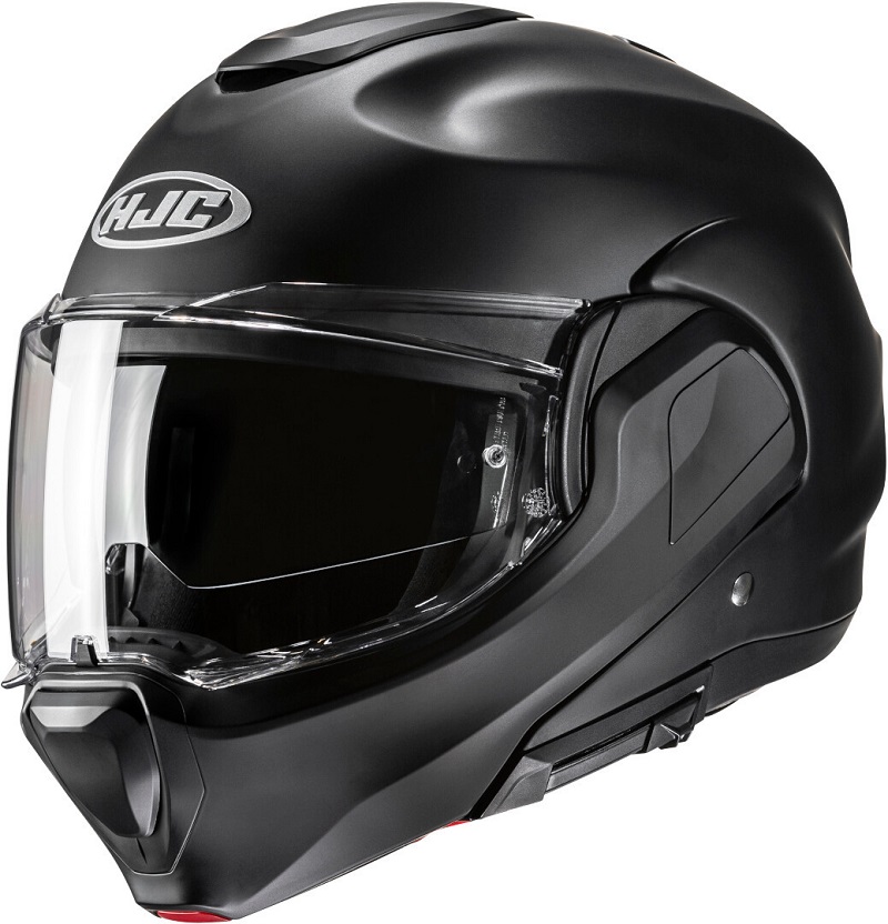 HJC casco moto modular F100 Solid negro mate