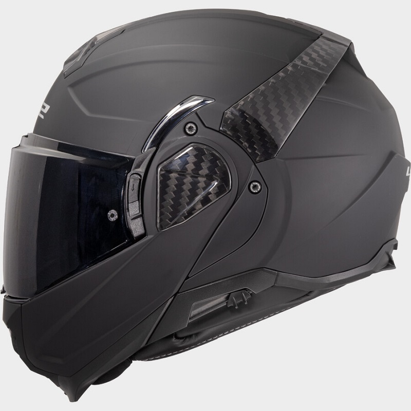 LS2 Casco Moto Modular FF910 Advant II Solid negro mate - Imagen 2
