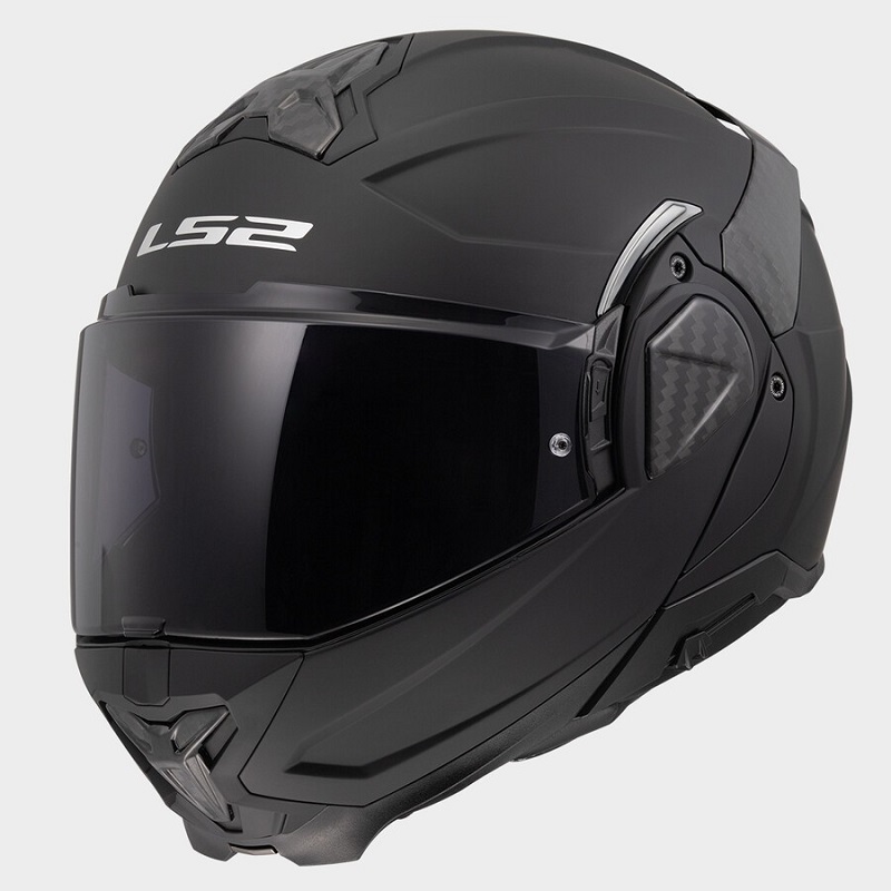 LS2 Casco Moto Modular FF910 Advant II Solid negro mate
