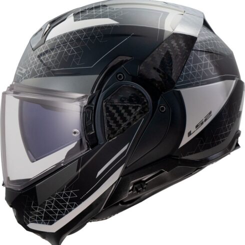LS2 Casco Moto Modular FF910 Advant II Astral negro gris
