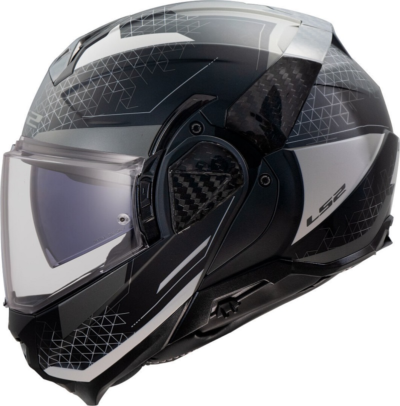 LS2 Casco Moto Modular FF910 Advant II Astral negro gris
