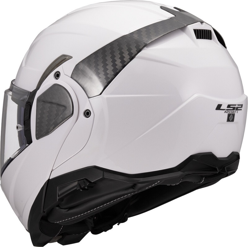LS2 Casco Moto Modular FF910 Advant II Solid blanco - Imagen 3