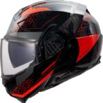 LS2 Casco Moto Modular FF910 Advant II Astral rojo
