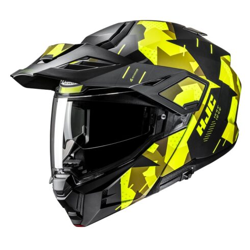 HJC casco modular I80 Trail Roki MC3HSF amarillo negro