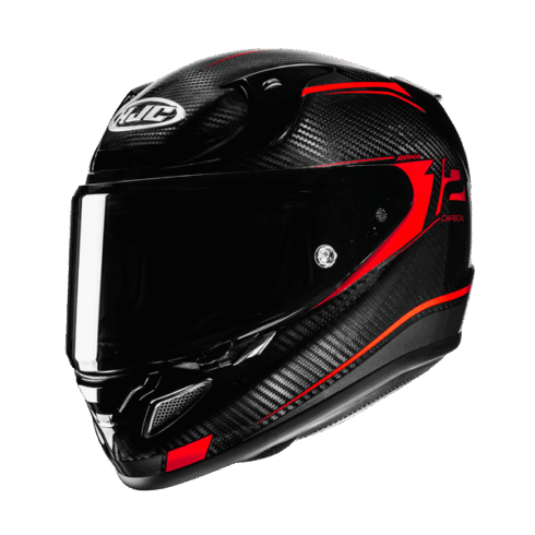 HJC casco moto integral RPHA 12 Keres negro y rojo