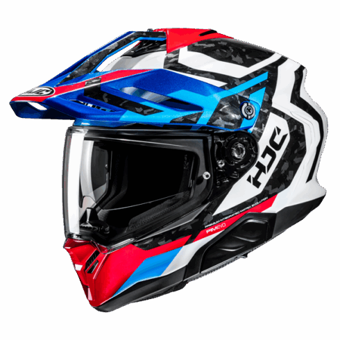 HJC casco moto trail RPHA 60 Dakar MC21 rojo azul