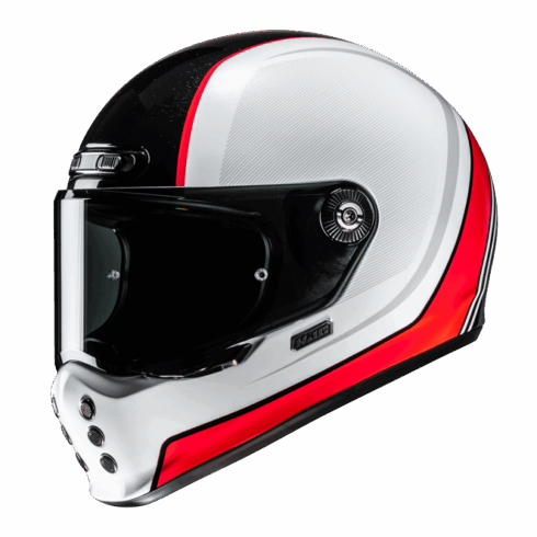HJC Casco moto integral V10 Hodu MC1 rojo y negro