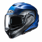 HJC casco moto modular F100 Reff azul negro MC2SF
