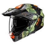 HJC casco modular I80 Trail Roki MC47SF verde naranja