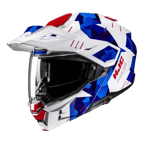 HJC casco modular I80 Trail Roki MC21 rojo azul