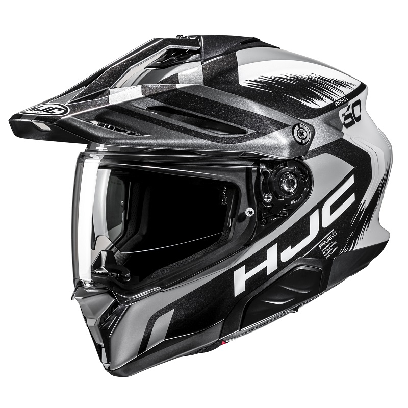 HJC casco moto trail RPHA 60 Quid MC5 gris