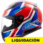 LS2 casco moto full face FF353 Rapid II Flitz rojo y azul