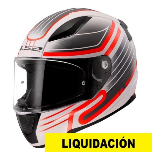 LS2 casco moto full face FF353 Rapid II Circuit blanco