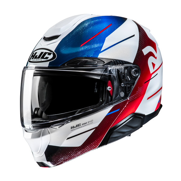 HJC Casco Moto modular RPHA 91 BLAT MC21 azul rojo