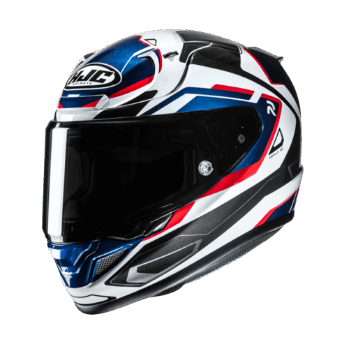 HJC casco moto integral RPHA 12 BRELS MC21 azul rojo