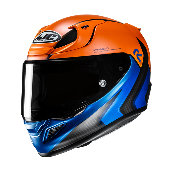 HJC casco moto integral RPHA 12 KOS MC27SF naranja azul