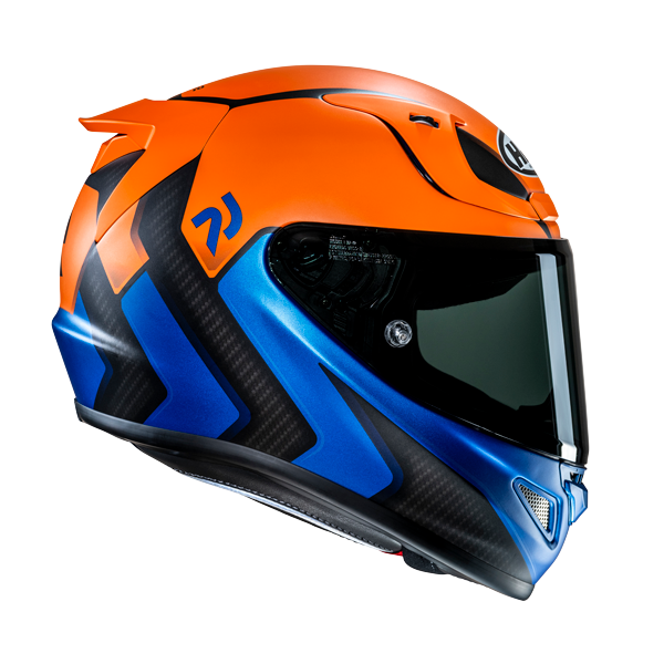 HJC casco moto integral RPHA 12 KOS MC27SF naranja azul - Imagen 2